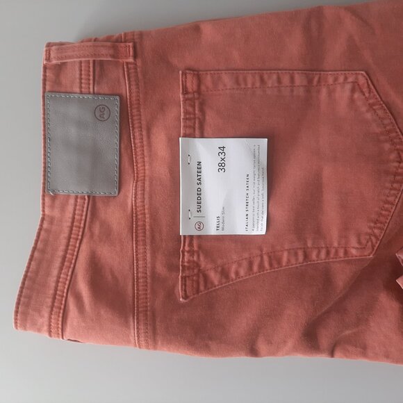 AG - Tellis - Italian Stretch Sueded Sateen Pants - Mens 38 x 34 - New w/ Tags - Picture 6 of 13